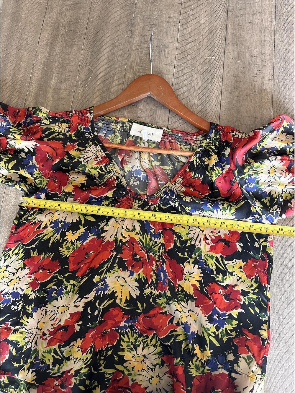 The GREAT. The Ponder Top in Hidden Garden Floral Red Women’s size 0 (US XS) - Picture 9 of 15
